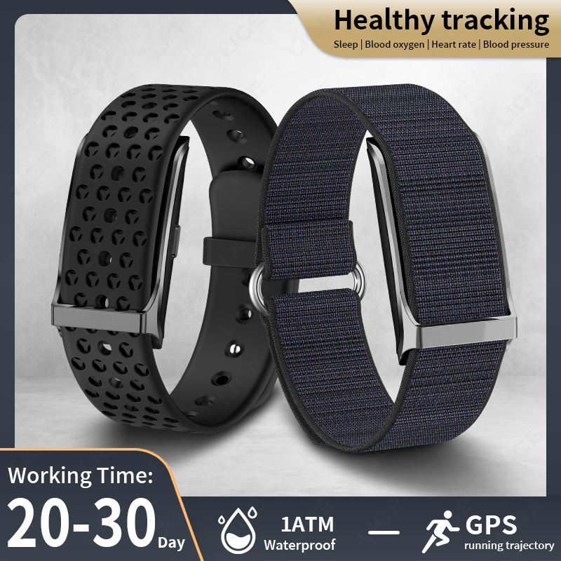 Fall Detection Watch - LIGE Smart Watch Heart Rate Blood
