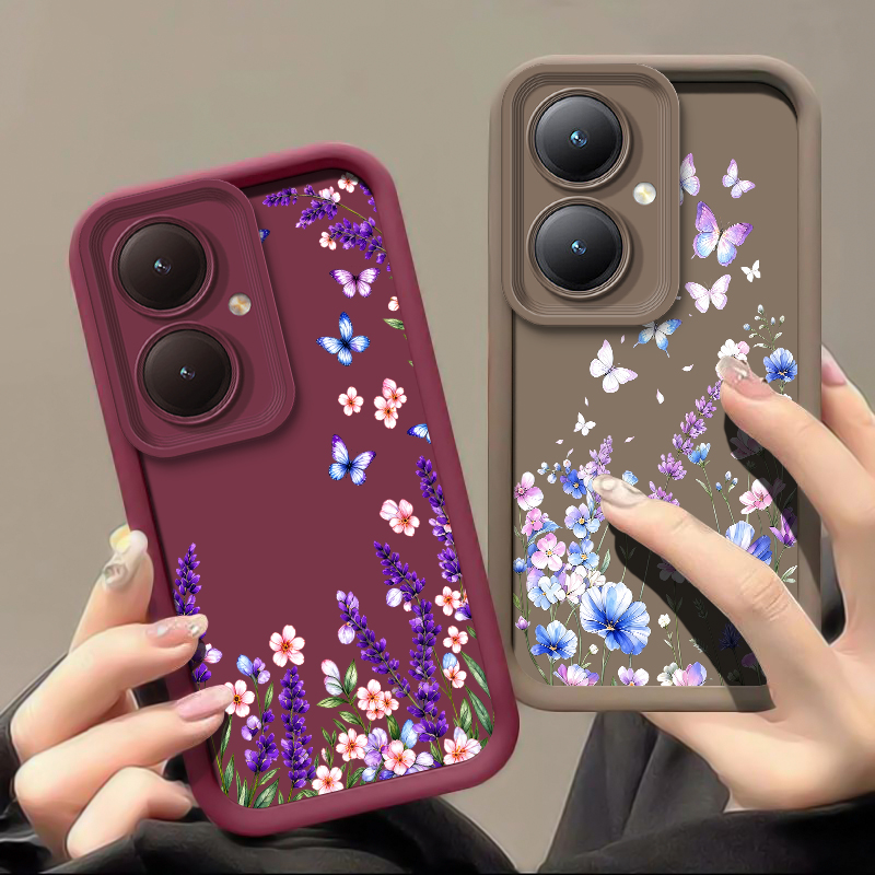Lavender Butterfly Pattern Pho - Vivo Y28 review and price