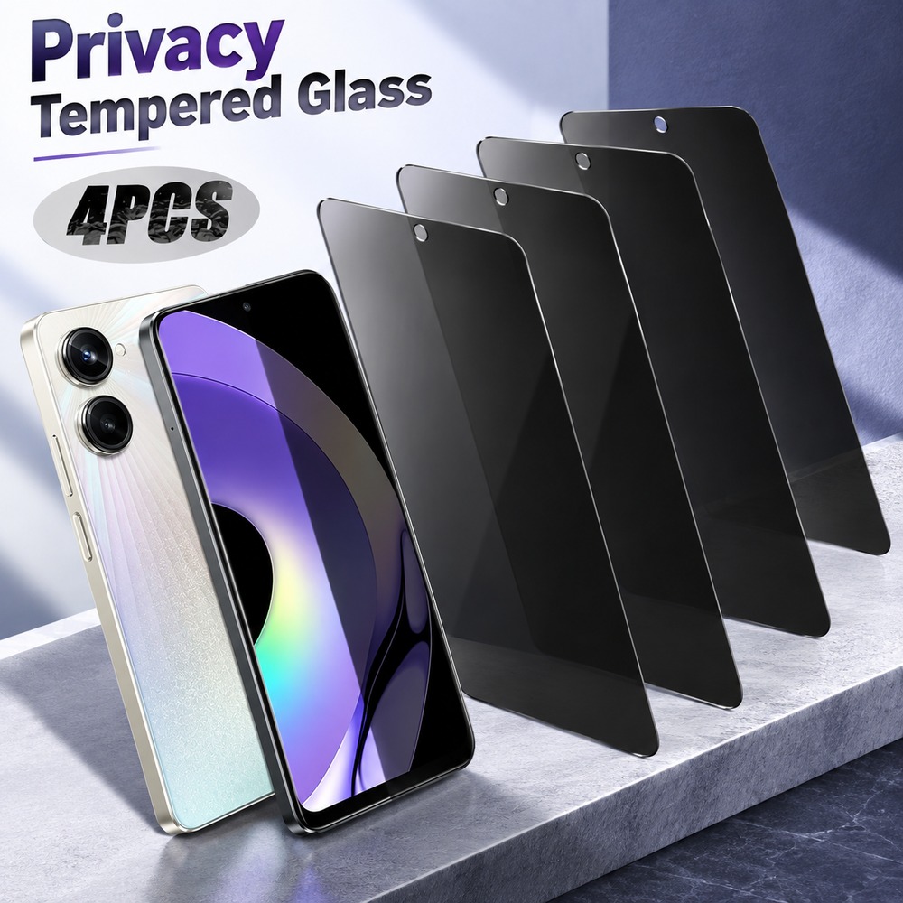 4PCS Privacy Tempered Glass Fo - Realme C67 review and price