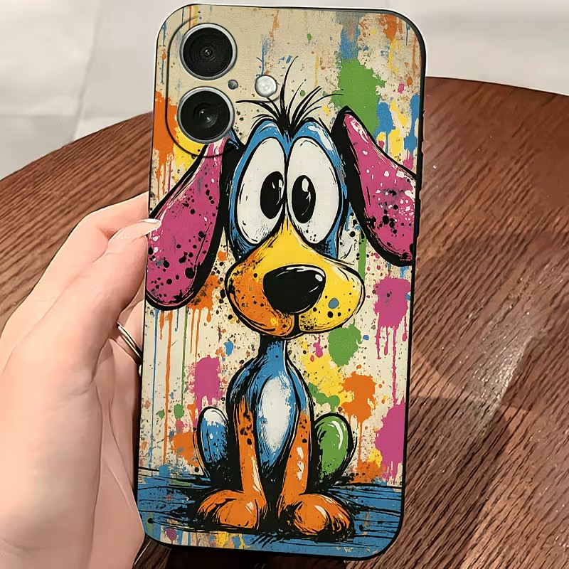 Graffiti Colored Puppy TPU Pho - Apple Iphone 15 review and price