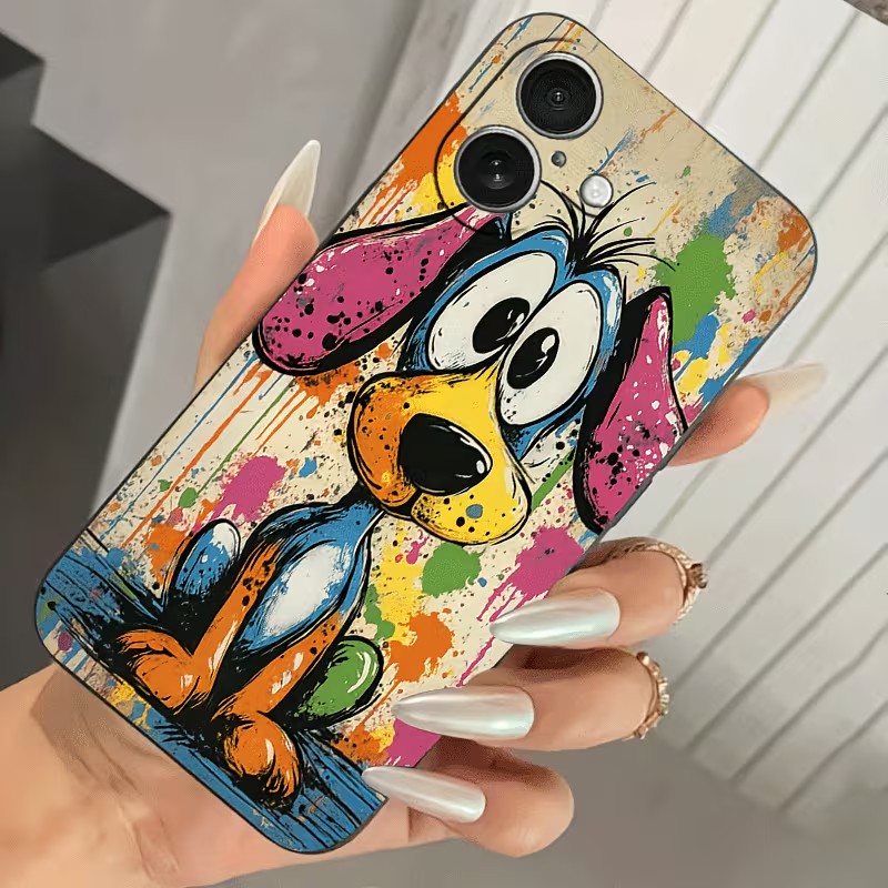 Graffiti Colored Puppy TPU Pho - Apple Iphone 15 review and price