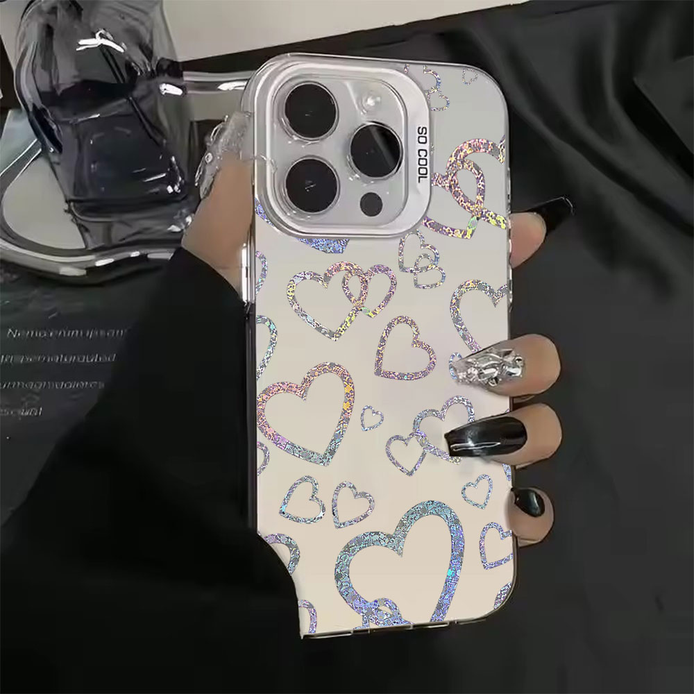 Colorful Heart Print Case For  - Apple Iphone 15 review and price