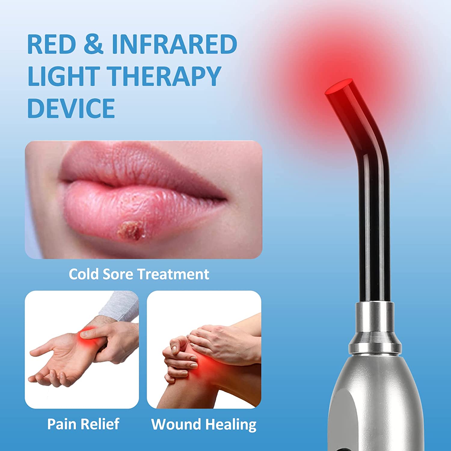 Red Light Therapy for Cold Sor - Galvanic Skin Sensor review and price